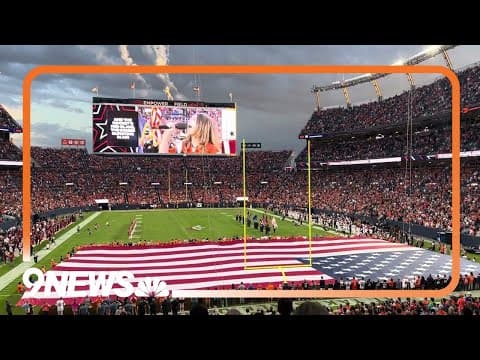 Sydney D’Angelo performs national anthem at Denver Broncos vs. Cardinals game 