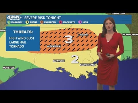 Storms roll in Monday night, a few could be severe