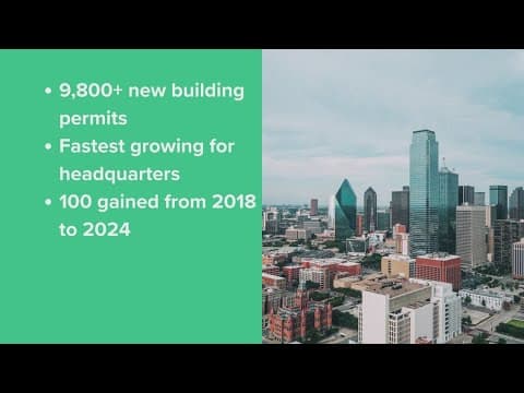 Dallas ranks No. 1 for headquarters relocations, second for new homes