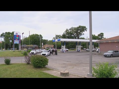 Man found shot at gas station on Indy's east side