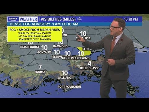 Weather: Dense fog advisory again Wednesday