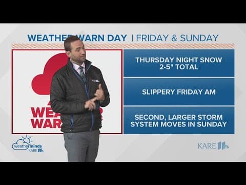 How much snow could we get between Thursday and Sunday?