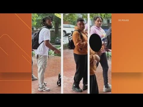 DC Police want your help identifying suspects who assaulted an officer over the weekend