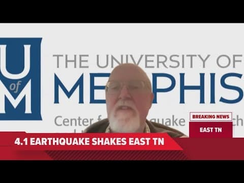 Earthquake expert speaks on East Tennessee's Saturday morning rumble