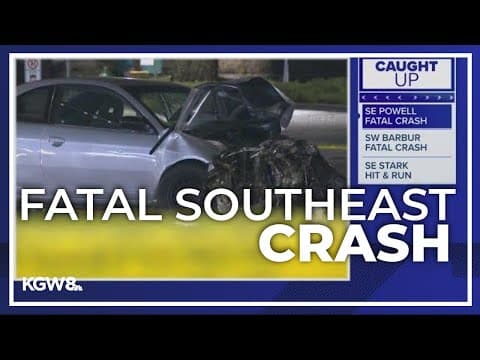 One person killed in crash in Southeast Portland