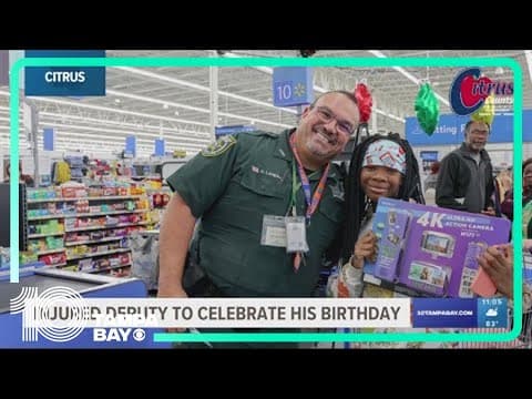 Citrus County school resource deputy hit by car remains seriously hurt, asks for birthday cards