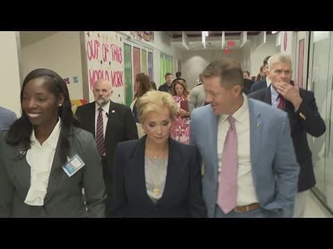 US Education Secretary Linda McMahon starts initiative in Louisiana with school visit