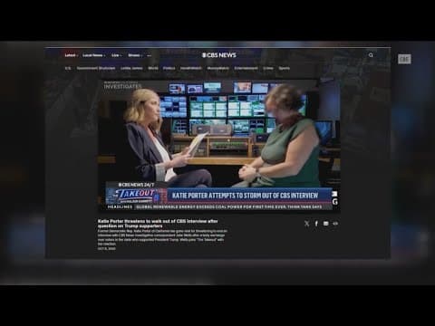 Katie Porter faces backlash after tense interview