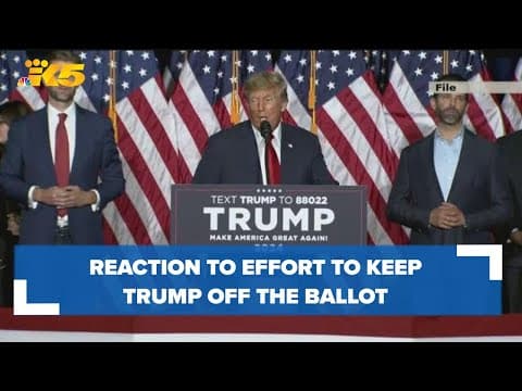 McKenna reacts to Colorado lawsuit that would ban Trump from ballot