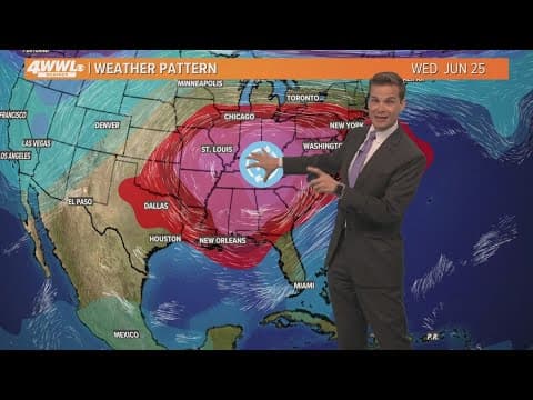 New Orleans Weather: Hot, humid and less rainy Wednesday