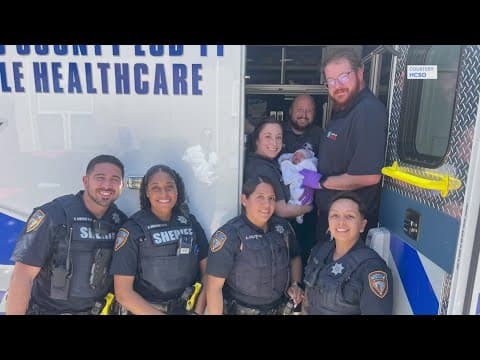 Harris County deputies, paramedics help deliver baby girl