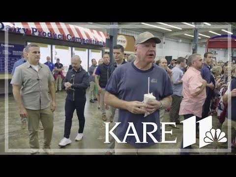 Gov. Tim Walz visits the Minnesota State Fair