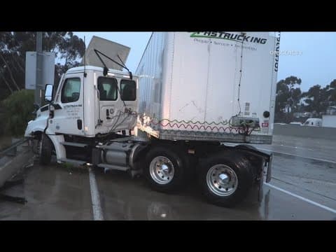 Heavy rain impacts roads across San Diego County