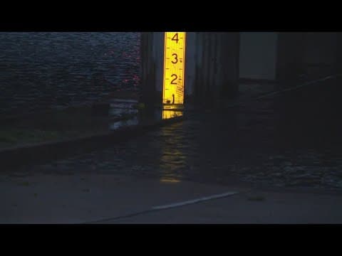 Traffic Alert: Water still standing at South Carrollton Underpass