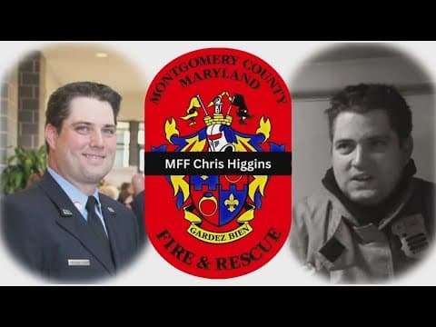 Firefighters honor fallen comrade Christopher Higgins in Montgomery County