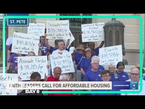 Faith leaders in St. Pete call for affordable housing