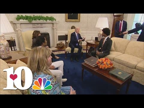 Tennessee Three visit President Biden to discuss gun reform