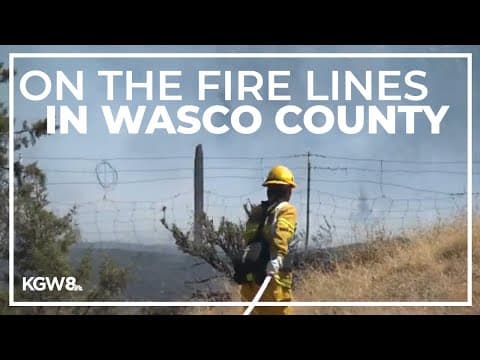 Though fire activity has dropped, fire crews remain vigilant on the Miller Road Fire near Maupin