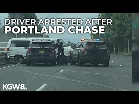 Portland police attempt to pull over driver with expired tags, leading to chase