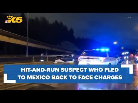 Hit-and-run suspect that fled to Mexico back in King County to face charges