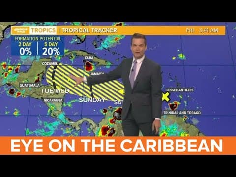 Friday early tropical update: Disturbance to watch