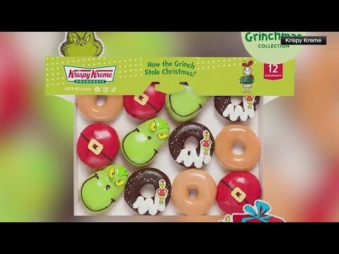 Krispy Kreme selling Grinch-themed doughnuts