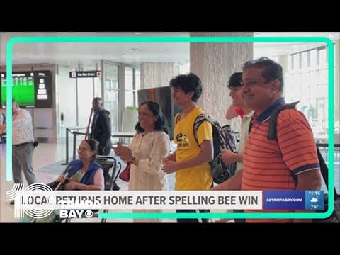 Largo teen who claimed 2023 Scripps National Spelling Bee title returns home