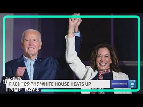 Vice President Kamala Harris back on the campaign trail as race for White House heats up