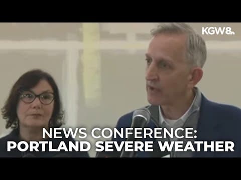 WATCH LIVE: Portland, county officials discuss severe weather plans