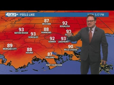 New Orleans weather: warmer temperatures as workweek continues
