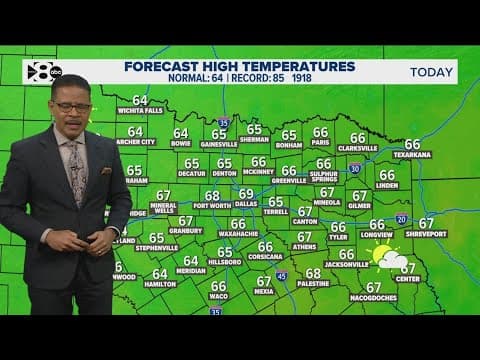 DFW Weather: Rain moves out of the area before sunny skies move back in
