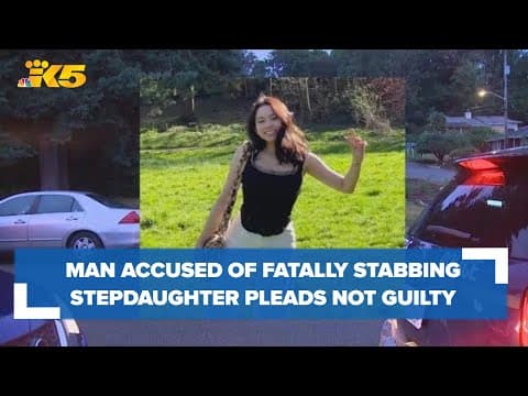 Man accused of stabbing and killing his stepdaughter pleads not guilty
