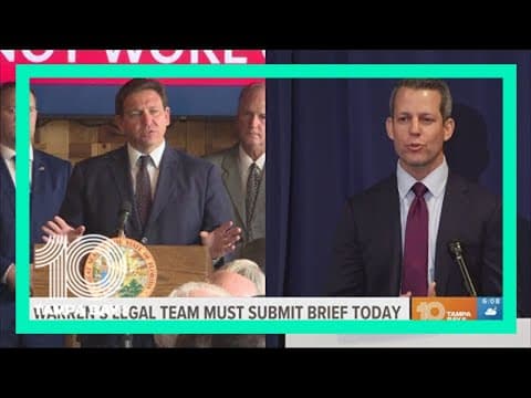 Suspended Hillsborough attorney Warren to submit initial brief in lawsuit against DeSantis