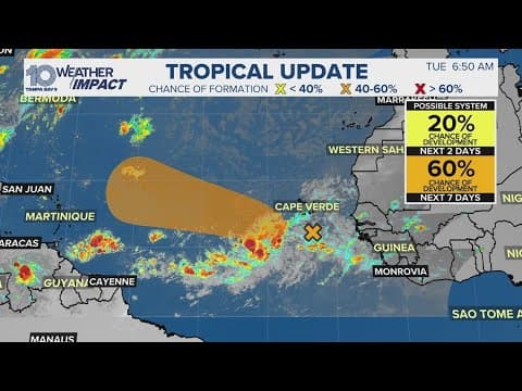 Tracking the Tropics: Wave off Africa has medium chance of development