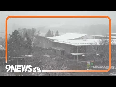 Snow falls in northern Colorado