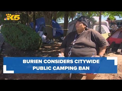 Burien considers citywide public camping ban