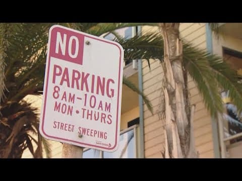 What is the most frequent parking citation in San Diego, and where does it occur?