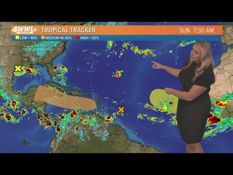 Disturbance brings Gulf Coast more rain Sunday, tropical wave in Atlantic could develop this week