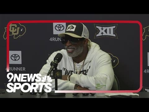 Deion Sanders press conference before Colorado football's game vs. Nebraska Cornhuskers