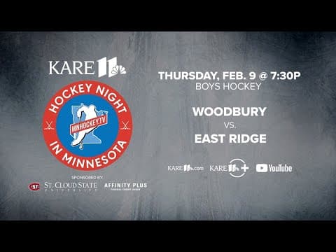 WATCH: Hockey Night in Minnesota | Feb. 9: Woodbury vs. East Ridge (Boys)