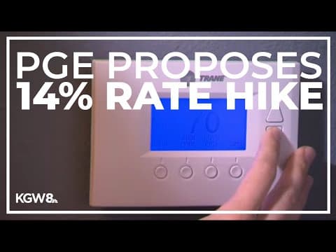 PGE proposes 14% rate increase for 2024