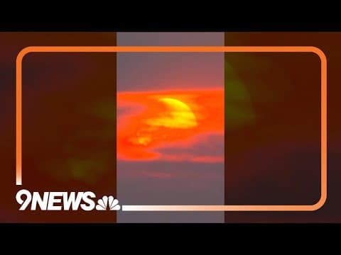 Wildfire smoke creates poor air quality, beautiful Colorado sunrise