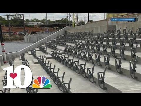 Seats being installed in Covenant Health Park, Knoxville's new downtown stadium