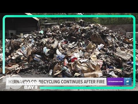 Hernando County residents asked to keep recycling despite collection point destroyed by fire