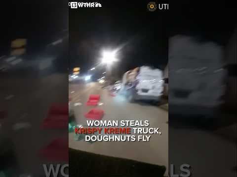 Woman steals Krispy Kreme delivery truck