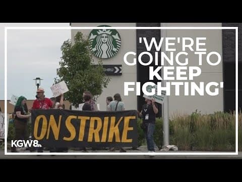 Beaverton Starbucks workers strike for better working conditions, pay