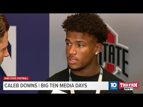 Caleb Downs Interview | Big Ten Football Media Days