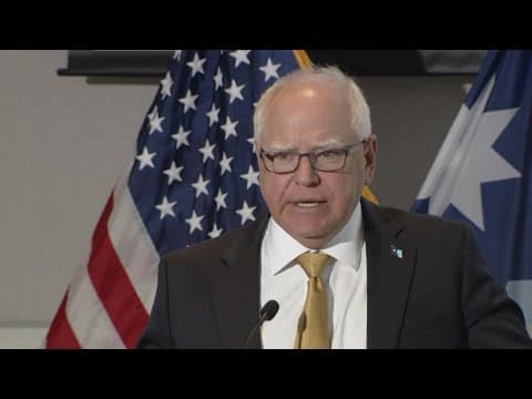 WATCH LIVE: Walz news conference, comments on Sen. Eichorn