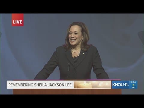 Vice President Kamala Harris delivers eulogy at final homegoing service for Rep. Sheila Jackson Lee