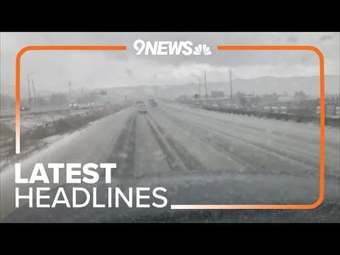 Latest Headlines | Colorado sees rain, hail and snow on Front Range Monday